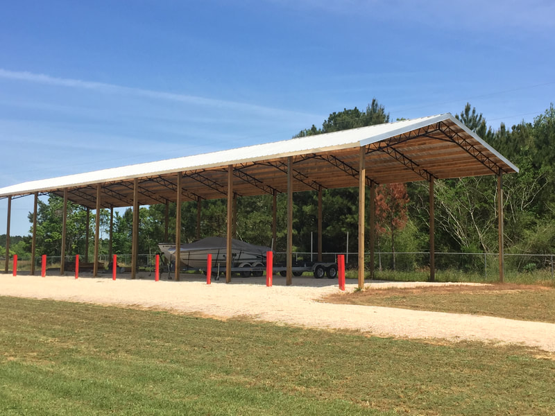 Storage facility drive at Executive Self Storage in Fairhope